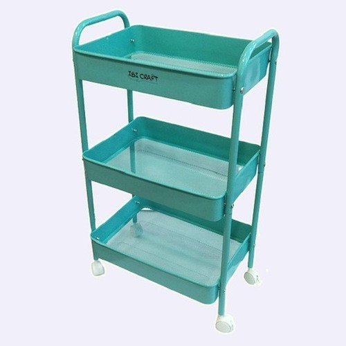 Organizador Metálico Vertical De 3 Bandejas Ibi Craft, Verde