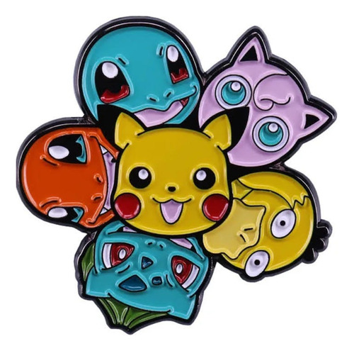 Pack 5 Pines De Metal Pokemon Pikachu Meme Gengar Zelda