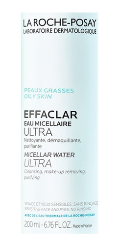 Solução Micelar Pele Oleosa La Roche-posay - Effaclar Eau Micellaire Ultra 200ml