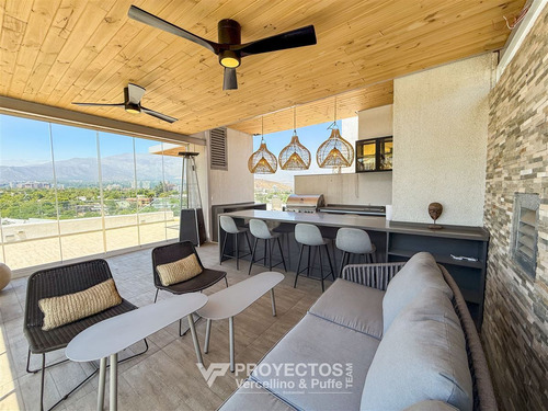 Exquisito Penthouse Con Azotea Venta De 3 Dorm. En Vitacura