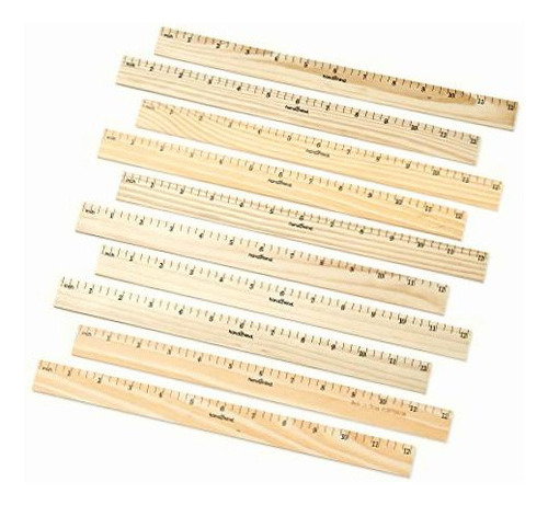 Réguas de madeira Hand2mind de 510 x 12 polegadas com