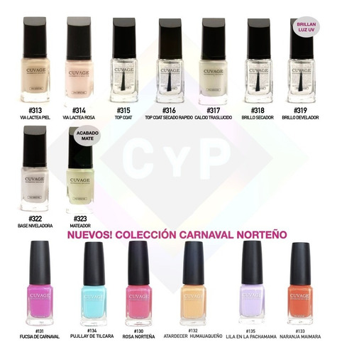 Imagen 8 de 10 de Esmaltes De Uñas Tradicional X 8 S Tacc Cuvage Kit Combo C