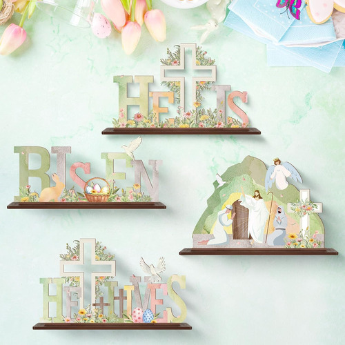 Chunful 4 Piezas De Decoració De Mesa De Pascua Contoxto En