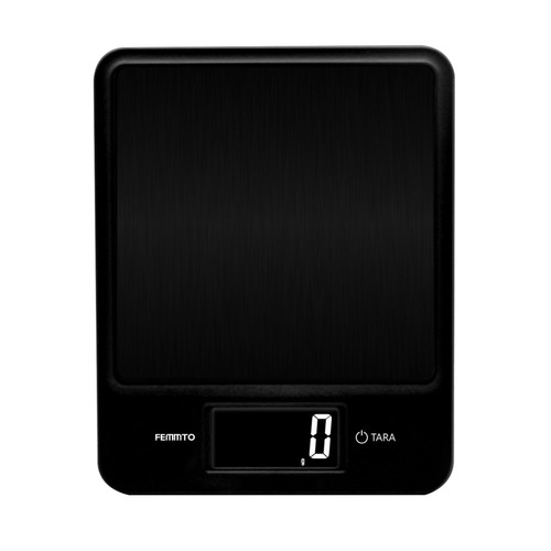 Imagen 1 de 9 de Balanza Cocina Digital Femmto C03 Para Pesar Alimentos Capacidad máxima 3 kg Color Negro