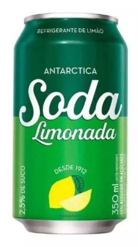 Imagem 1 de 1 de Refrigerante Soda Antarctica Lata 350ml - Kit Com 6