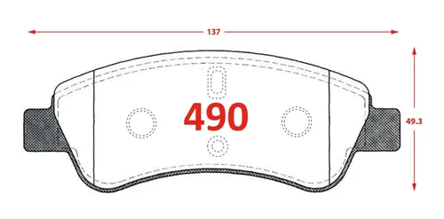 Pastilla De Freno Delantera Citroen C4 Cactus 1.2 2014-2020