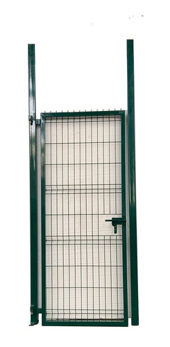 Puerta Reja Deacero Con Cerrojo 1.5m Alto X 1m Ancho Verde