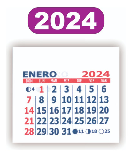 Almanaque Mignon 2023 Mensual X1000 Calendario Sintroquelado