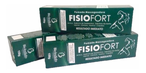 3 Pomada Em Gel Para Massagem Fisiofort Bio Instinto