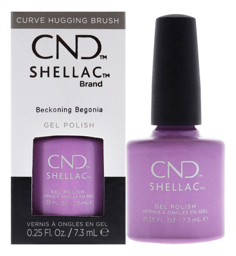 Color De Uñas Cnd Shellac Beckoning Begonia, 7 Ml, Tecnologí