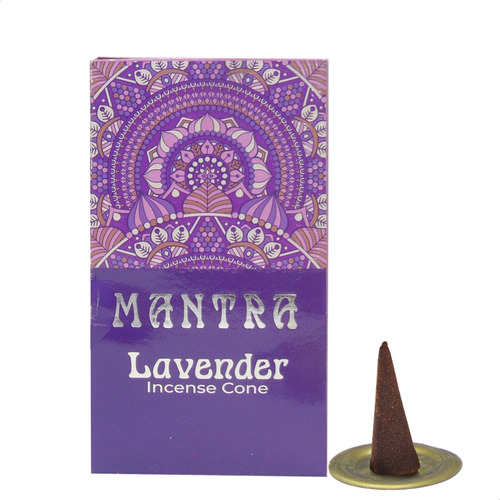 Sahumerios En Cono Aromaticos Mantra X1 Unidad Fragancia Lavanda