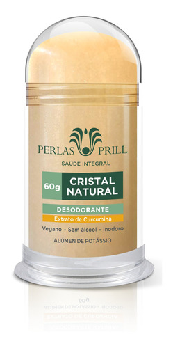 Desodorante Cristal Natural 60g  - Extrato De Curcumina