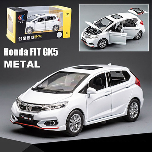 Honda Fit Gk5 Miniatura Metal Autos Con Luces Y Sonido 1/32