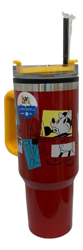 Termo Jumbo Con Asa Mickey Mouse Fun Kids Doble Pared 1.2l