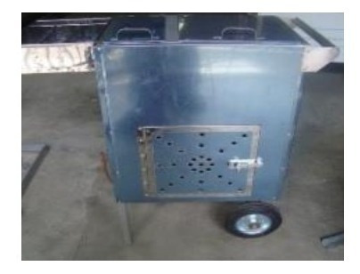 Imagen 2 de 2 de Carro Perro Caliente Tipo Festejo C/ruedas 51x36x85 Ll. Xavi