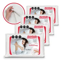 Comprar 4 Almohadas Inteligentes 70x40 + 4 Fundas Dealmohadas C