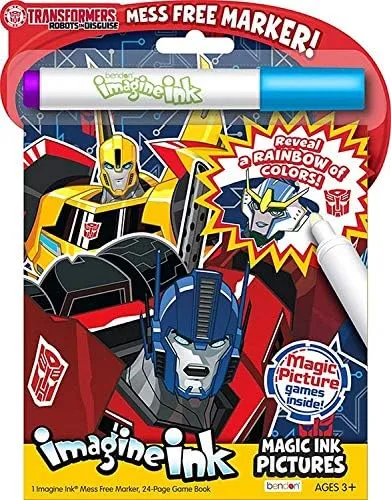 Superjuego De Libro Para Colorear Transformers Imagine Ink C