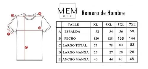Remeras talles online grandes hombres