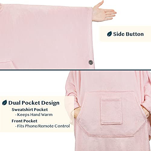 Manta Poncho Portátil Mujeres Y Hombres, Sudadera Capu...