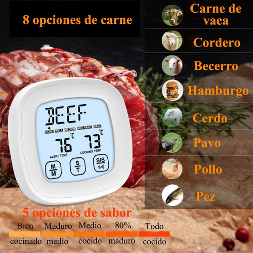 Termometros De Cocina Pantalla Táctil Impermeable P Barbacoa
