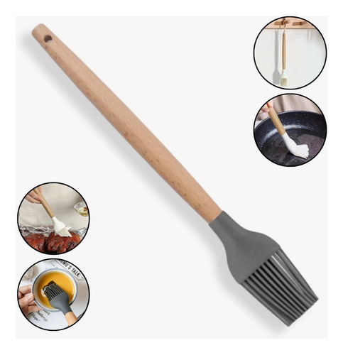 Pincel Culinário Multiuso De Silicone Untar Forma Sortido