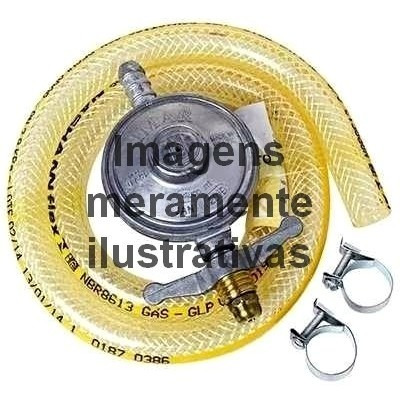 Botijão De Gás Novo Com O Registro E Mangueira
