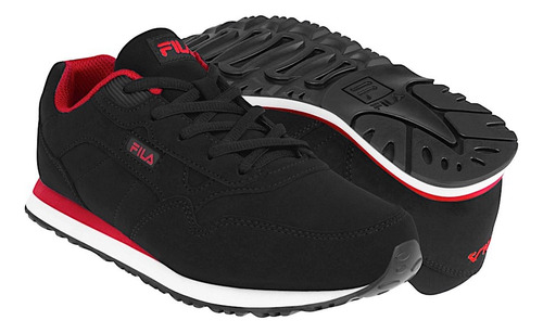 Tenis Joven Fila Cress 3km00006014 Simipiel Negro