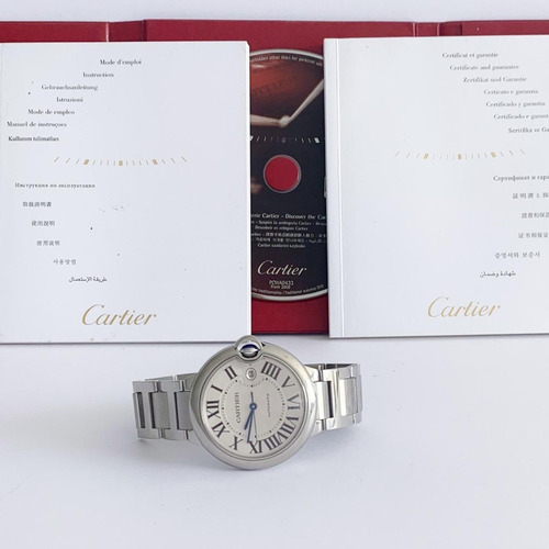 Cartier Ballon Bleu Xl Automático Completo Impecável