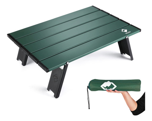 Mesa Portatil Ligera Para Camping Y Picnic - Verde