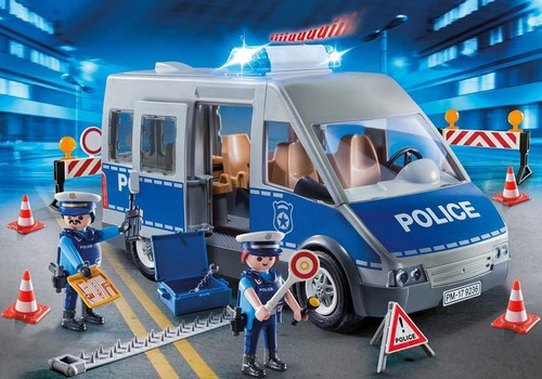 Playmobil 9236 Camiòn De Policia Con Accesorios Luz Y Sonido