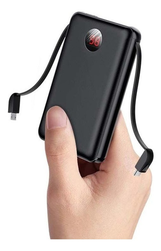 Carregador Portátil Power Bank 10000mah Com Cabo Usams