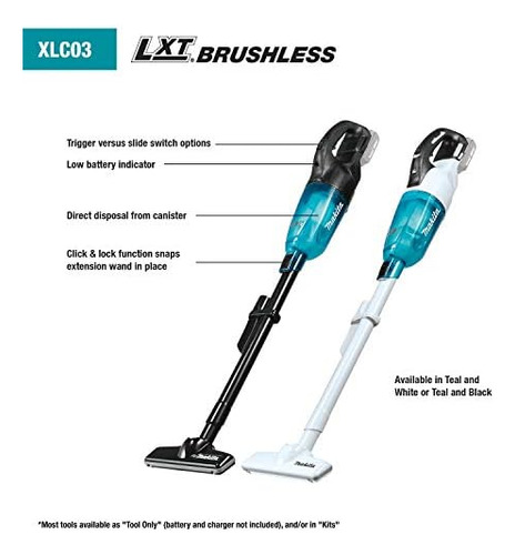 Kit De Aspiradora Makita Xlc03r1wx4 18v Inalámbrica