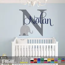 Comprar Vinilos Decorativos Nombre Personalizado De Elefantes