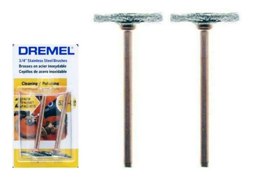 Cepillo De Acero Inoxidable X 2 Dremel 530 Minitorno Dremel