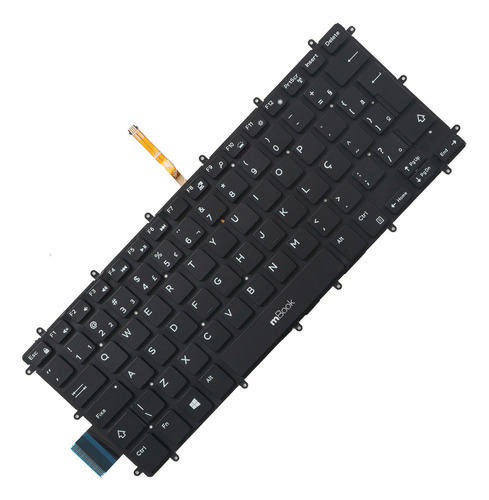 Teclado Para Dell Inspiron Pk131q12b44 Br Com Led Cor Conforme Imagens Do Anúncio Idioma