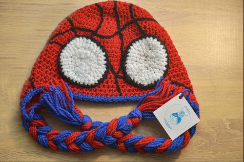 Gorro Crochet Mayday Parker (spiderman Movie), Tejido A Mano