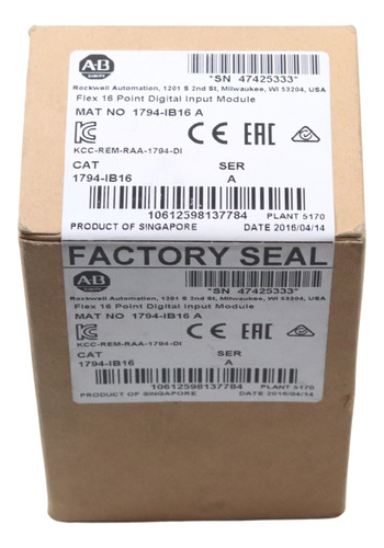 Allen Bradley 1794-ib16 Modulo Flex I/o