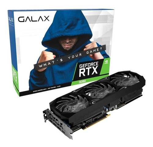 Imagem 1 de 10 de Placa De Video Galax Geforce Rtx 3080 Sg 10gb 320 Bits Gddr6