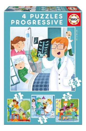 Rompecabezas Progresivo Infantil Profesiones 73pz