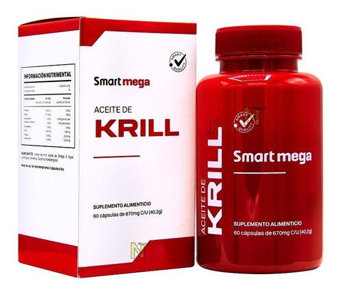 Aceite De Krill (60 Cápsulas) Smart Mega Anahuac