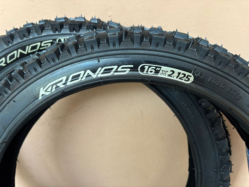 Llantas Y Cámaras Para Bicicleta R-16 Con Sellador (kronos) Negro