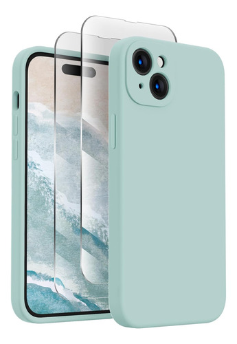 Funda De Celular Firenova, Para iPhone 15, Verde Menta