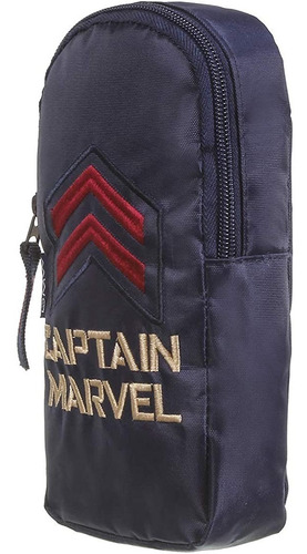 Estojo Capitã Marvel  Soft College (elástico Para Caderno)