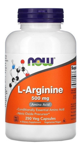 Now Foods L-arginina 500 Mg 250 Vcaps Sfn