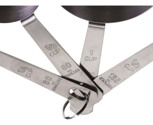 Hx Set 4 Cucharas Medidora Reposteria Acero Inoxidable