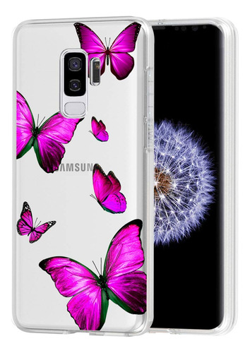 Funda Para Galaxy S9 Plus Rosa Plastico Tpu -3