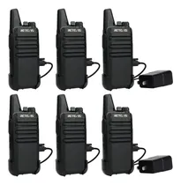 Comprar Walkie Talkies Retevis Rt22 Recargables (paquete De 6) Vox