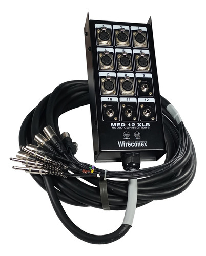 Multicabo, Medusa, Xlr, P10 , 12 Vias, 5 Mt, Linha Classic