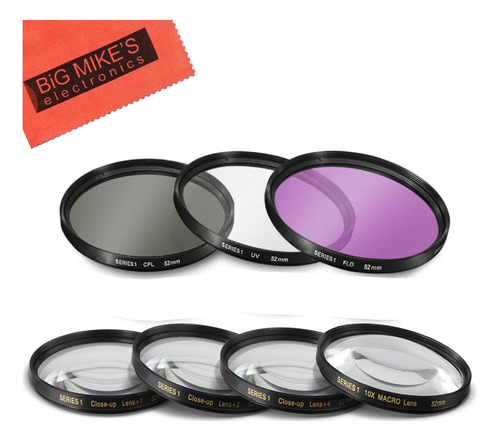 52 Mm Filtro Lente Para Canon Ef-s 24 F 2.8 Stm Lens