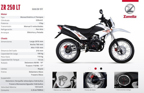 Imagen 5 de 25 de Zanella Enduro Zr 250 Lt Ohc Zárate